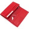 Красный женский кошелек крупного размера из натуральной кожи с клапаном ST Leather 1767418 - 6