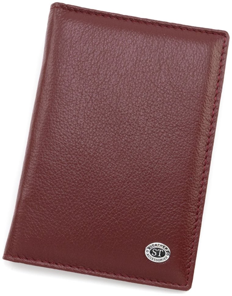 Женская кожаная обложка для паспорта старого образца ST Leather 97718 бордовая фото №1 Женская кожаная обложка для паспорта старого образца ST Leather 97718 бордовая modnotak фото №1