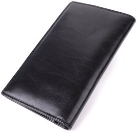 Купюрник из гладкой кожи черного цвета для мужчин Tony Perotti без застежки 108518