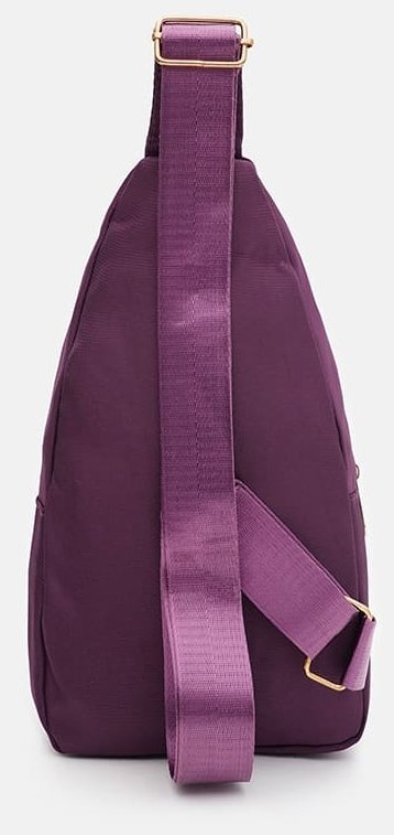 Вместительный женский рюкзак слинг из прочного текстиля Monsen 88718 Фиолетовый modnotak фото №2