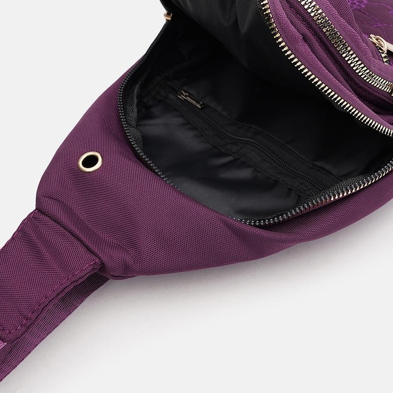 Вместительный женский рюкзак слинг из прочного текстиля Monsen 88718 Фиолетовый modnotak фото №5