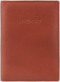 Шкіряна обкладинка коричневого кольору для паспорта Visconti 68818