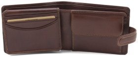 Мужское портмоне из натуральной кожи светло-коричневого цвета под карты и монеты Visconti Filipo 69018