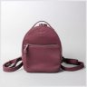 Женский рюкзак-сумка из фактурной кожи цвета марсала BlankNote Groove S 79018 - 2