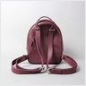 Женский рюкзак-сумка из фактурной кожи цвета марсала BlankNote Groove S 79018 - 4