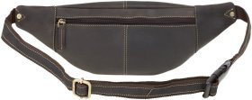 Коричнева чоловіча сумка-бананка із вінтажної шкіри Visconti Bumbag Large 69118