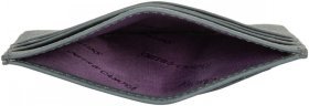 Серый картхолдер маленького размера из натуральной кожи Smith&amp;Canova 69718