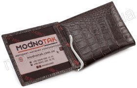 Зажим для купюр с фактурой под рептилию KARYA (0930-57)