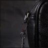 Маленькая женская сумочка на цепочке из натуральной кожи черного цвета Vintage 2422382 - 8