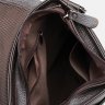 Просторная сумка-планшет из натуральной кожи коричневого цвета с клапаном Keizer (15788) - 5