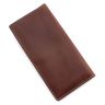 Стильний шкіряний купюрник ручної роботи в коричневому кольорі Grande Pelle (13083) - 3