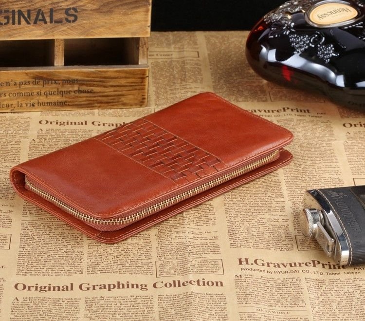 Кожаный мужской кошелек клатч с переплетом VINTAGE STYLE (14189) modnotak фото №2