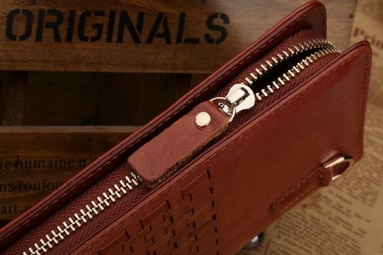 Кожаный мужской кошелек клатч с переплетом VINTAGE STYLE (14189) modnotak фото №5