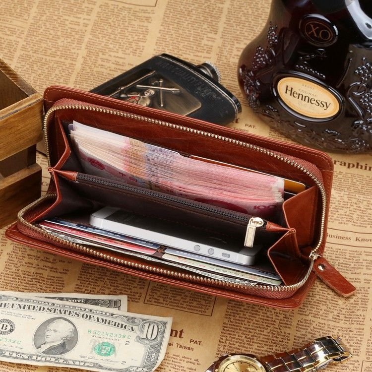 Кожаный мужской кошелек клатч с переплетом VINTAGE STYLE (14189) modnotak фото №8