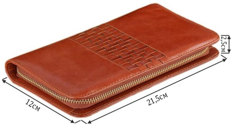 Кожаный мужской кошелек клатч с переплетом VINTAGE STYLE (14189) modnotak фото №9