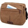 Текстильна чоловіча сумка-месенджер коричневого кольору Vintage (14445) - 3