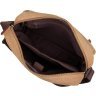 Текстильна чоловіча сумка-месенджер коричневого кольору Vintage (14445) - 4