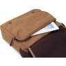 Текстильна чоловіча сумка-месенджер коричневого кольору Vintage (14445) - 6
