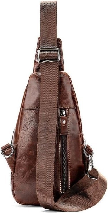 Повсякденна стильна сумка - рюкзак з натуральної шкіри VINTAGE STYLE (14814)