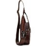 Повседневная стильная сумка - рюкзак из натуральной кожи VINTAGE STYLE (14814) - 4