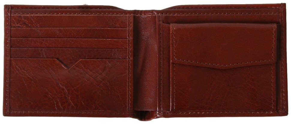 Мужское кожаное портмоне Newport без застежки Vip Collection 102619 (цвет коньяк) фото №2 Мужское кожаное портмоне Newport без застежки Vip Collection 102619 (цвет коньяк) modnotak фото №2