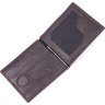 Коричневий чоловічий затискач для купюр з натуральної шкіри з монетницею KARYA (2421417) - 3