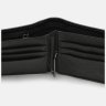 Мужское кожаное портмоне черного цвета с зажимом для купюр Ricco Grande 72919 - 5