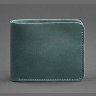 Кожаное портмоне из винтажной кожи зеленого цвета BlankNote (12524) - 3