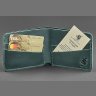 Кожаное портмоне из винтажной кожи зеленого цвета BlankNote (12524) - 2