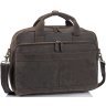 Урожай шкіряна сумка для ноутбука в коричневому кольорі Tiding Bag (21617) - 1