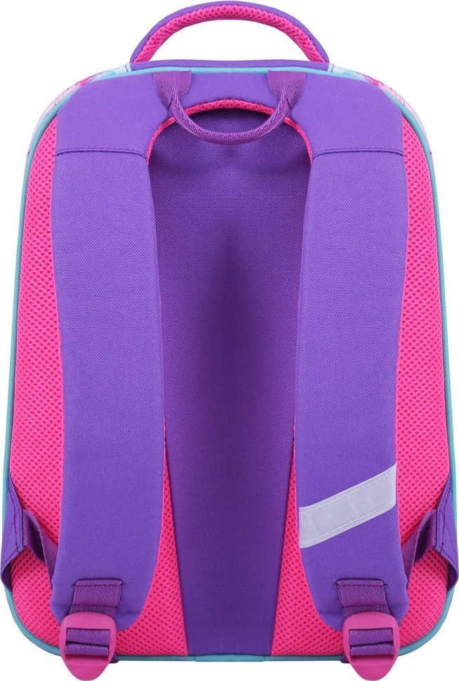 Шкільний рюкзак для дівчинки з однорогами з текстилю Bagland (53819)