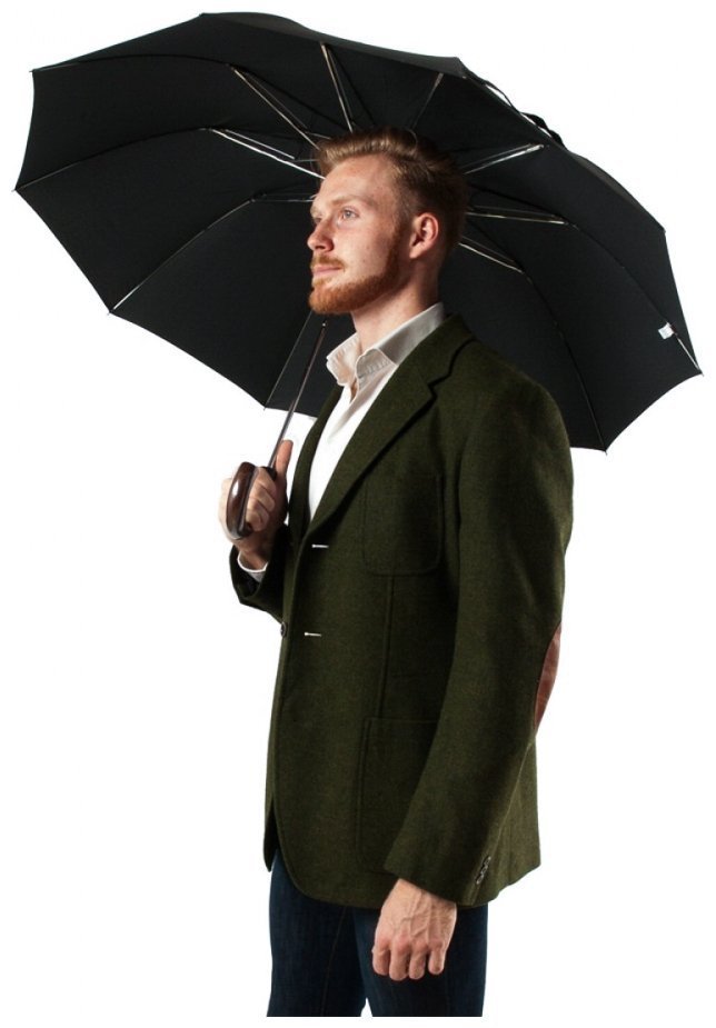 Зонт мужской Fulton Magnum-1 Auto G512 Black (Черный однотонный, полуавтомат) 93819 фото №2 Зонт мужской Fulton Magnum-1 Auto G512 Black (Черный однотонный, полуавтомат) 93819 modnotak фото №2
