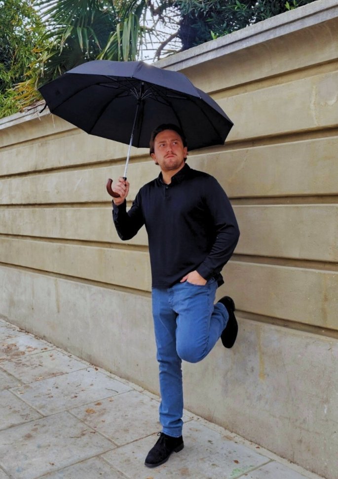 Зонт мужской Fulton Magnum-1 Auto G512 Black (Черный однотонный, полуавтомат) 93819 фото №4 Зонт мужской Fulton Magnum-1 Auto G512 Black (Черный однотонный, полуавтомат) 93819 modnotak фото №4