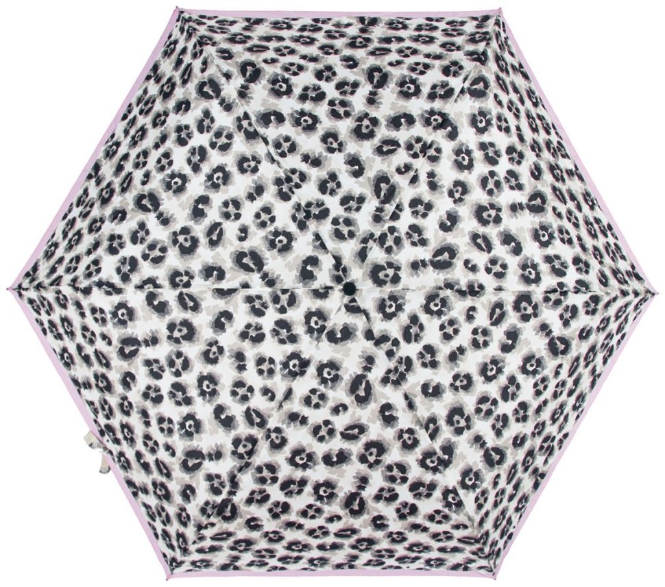 Зонт женский Fulton L902 Superslim-2 Leonard Border (механика, разноцветный с принтом пятен леопарда) 93919 modnotak фото №2