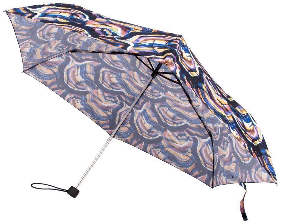 Зонт женский Fulton L902-038840 Superslim-2 Silk Lines (Круглый купол, разноцветный с принтом линий шелка) 94219 modnotak фото №3