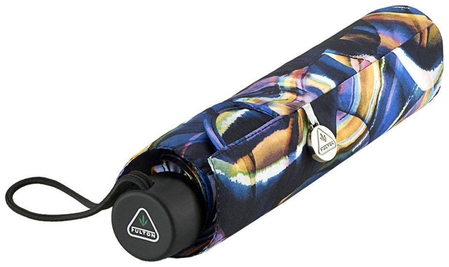 Зонт женский Fulton L902-038840 Superslim-2 Silk Lines (Круглый купол, разноцветный с принтом линий шелка) 94219 modnotak фото №4