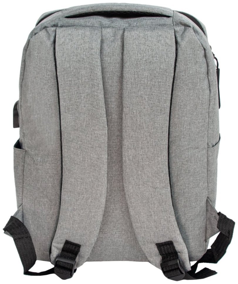 Текстильный рюкзак для мужчин на одно вместительное отделение Bordlite JBBP серого цвета 94319 modnotak фото №4