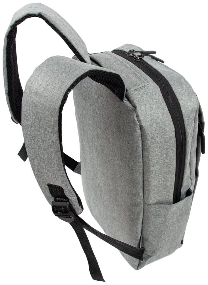 Текстильный рюкзак для мужчин на одно вместительное отделение Bordlite JBBP серого цвета 94319 modnotak фото №5