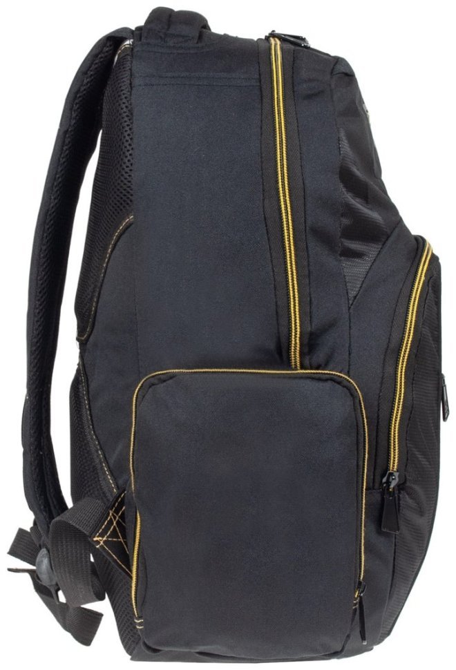 Вместительный мужской рюкзак до 30 литров из текстиля JCB BP17 черно-желтого цвета 94519 фото №3 Вместительный мужской рюкзак до 30 литров из текстиля JCB BP17 черно-желтого цвета 94519 modnotak фото №3