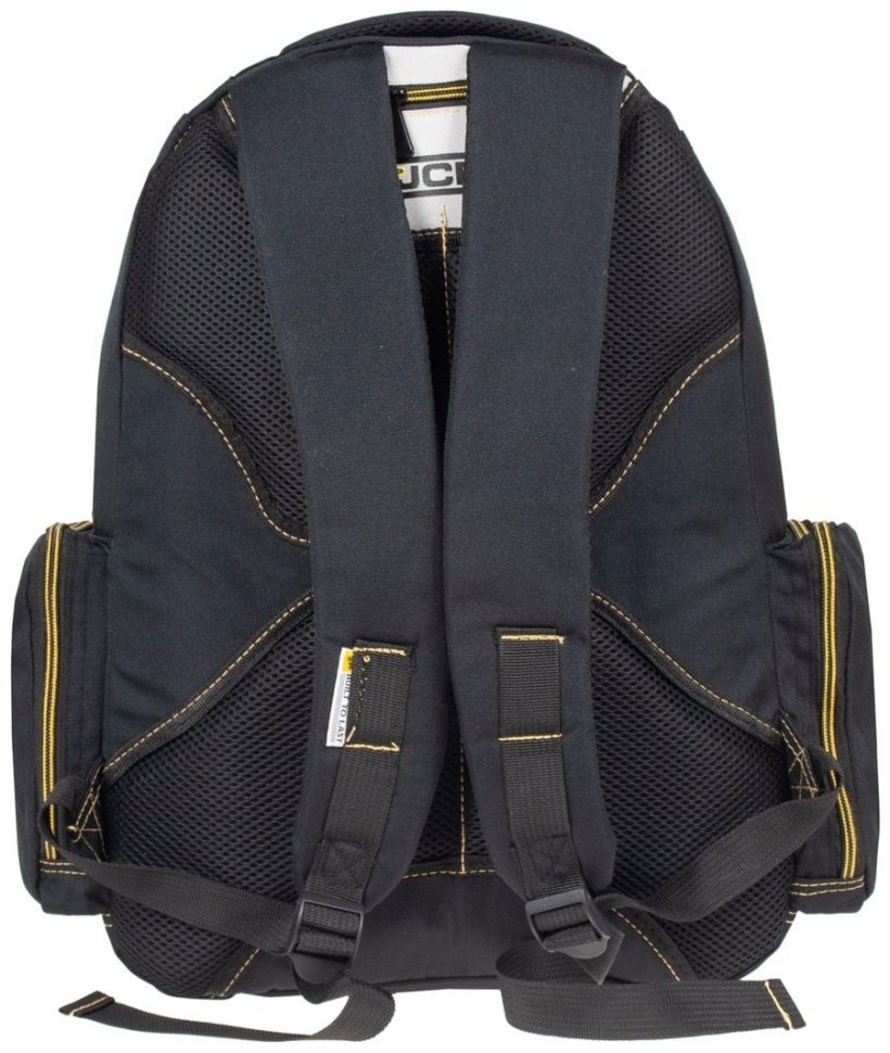 Вместительный мужской рюкзак до 30 литров из текстиля JCB BP17 черно-желтого цвета 94519 фото №4 Вместительный мужской рюкзак до 30 литров из текстиля JCB BP17 черно-желтого цвета 94519 modnotak фото №4