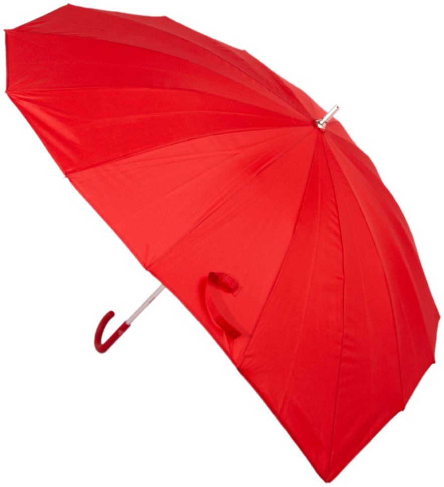 Зонт женский Fulton Heart Walker-1 UV L909 Red (Трость, механика, форма сердца, UPF 50+, красный цвет) 94919 modnotak фото №2