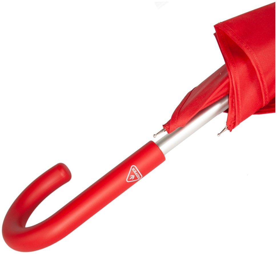Зонт женский Fulton Heart Walker-1 UV L909 Red (Трость, механика, форма сердца, UPF 50+, красный цвет) 94919 modnotak фото №5