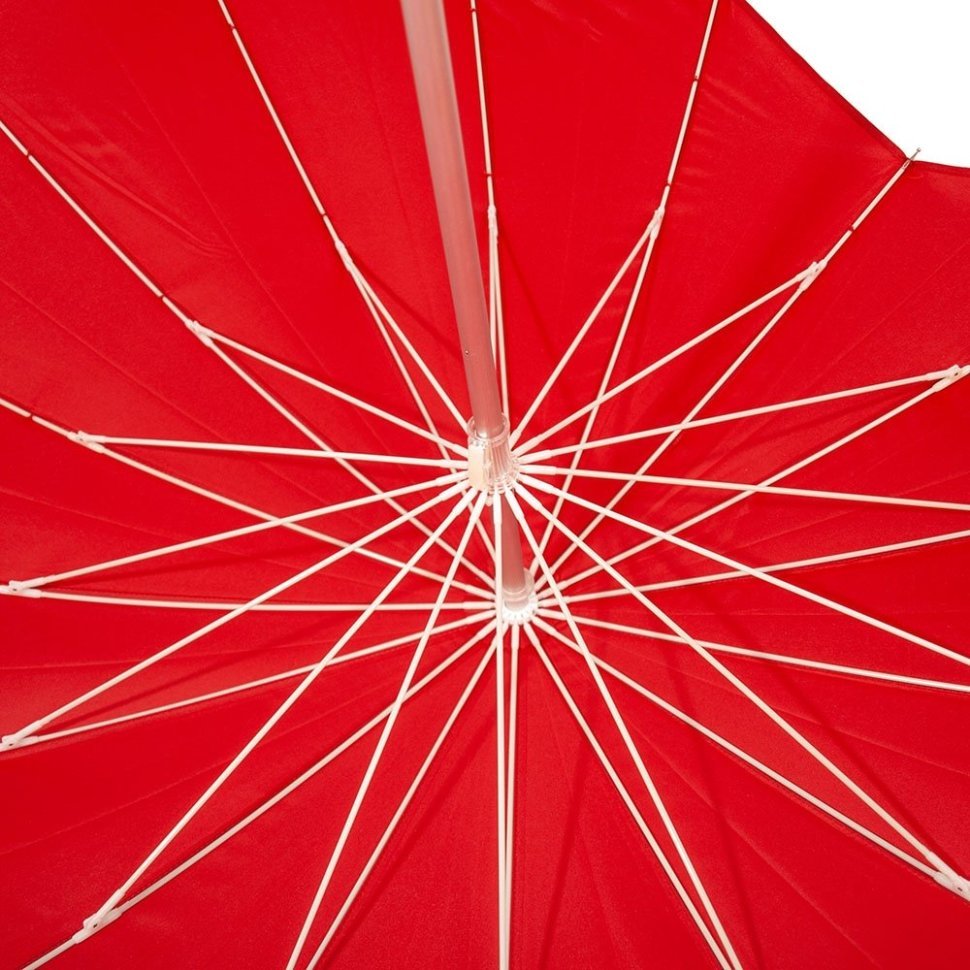 Зонт женский Fulton Heart Walker-1 UV L909 Red (Трость, механика, форма сердца, UPF 50+, красный цвет) 94919 modnotak фото №7