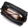 Черная мужская сумка-барсетка из натуральной фактурной кожи с ручкой Vintage 2421950 - 5
