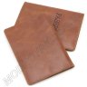 Кожаная обложка под паспорт рыжего цвета ST Leather (17749) - 4