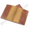 Кожаная обложка под паспорт рыжего цвета ST Leather (17749) - 3