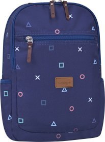 Текстильний рюкзак підлітковий синього кольору Bagland (55419)