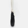 Маленькая женская кожаная сумка хобо в черном цвете Keizer (56019) - 5