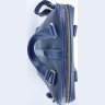 Шкіряна чоловіча сумка під формат А4 синього кольору VATTO (11761) - 8