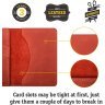 Красная женская кредитница компактного размера из винтажной кожи SHVIGEL (2415305) - 5